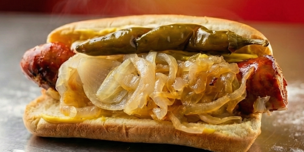 Jim's Original Polish Sausage Sandwich